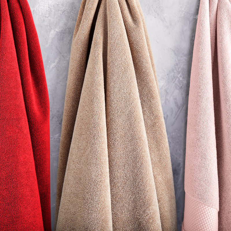 Débarbouillette en coton Lacost Heritage 16 x 30, 100% coton Supima, antimicrobien Micro-Fresh®, Rose clair