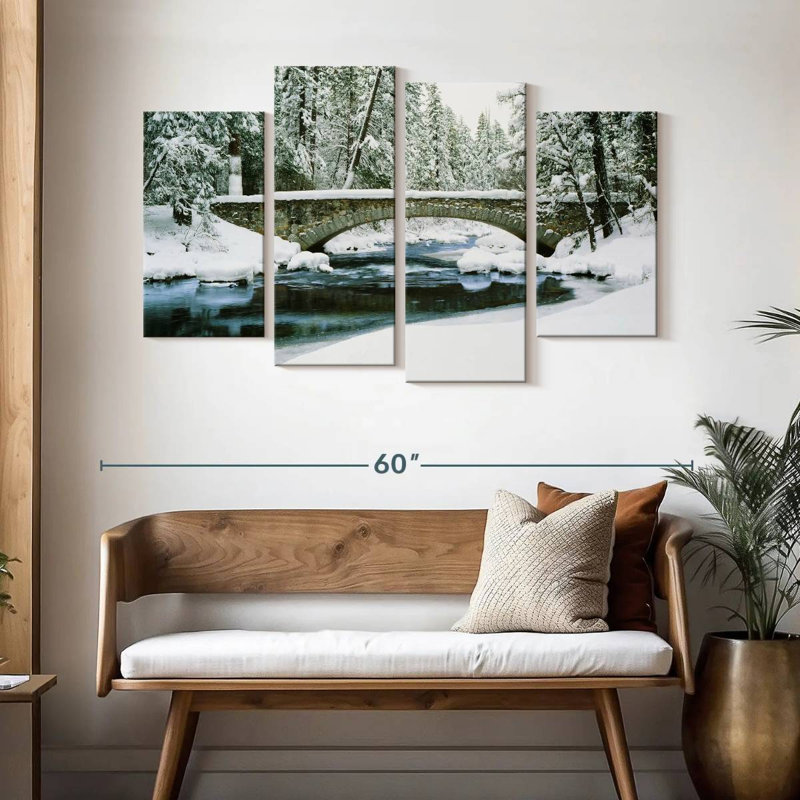 Alvord Winter In Merced River, 32" H x 52" W
