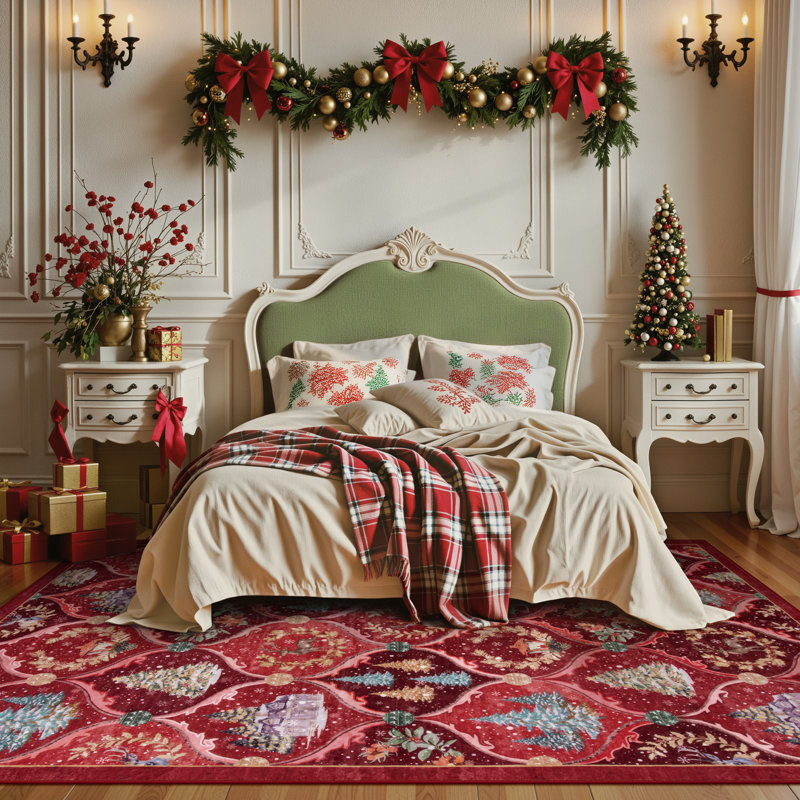 Tapis de Noël Laraven, Rectangle 8' x 10'