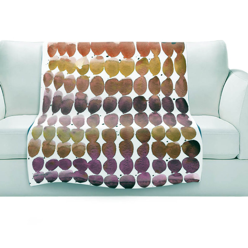 Couverture sherpa doux pour bijoux de couleur iv, l 68 po x L 80 po