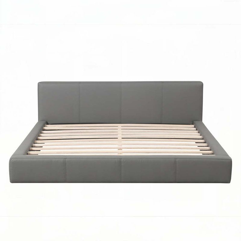 Faux Leather Upholstered Bed, King