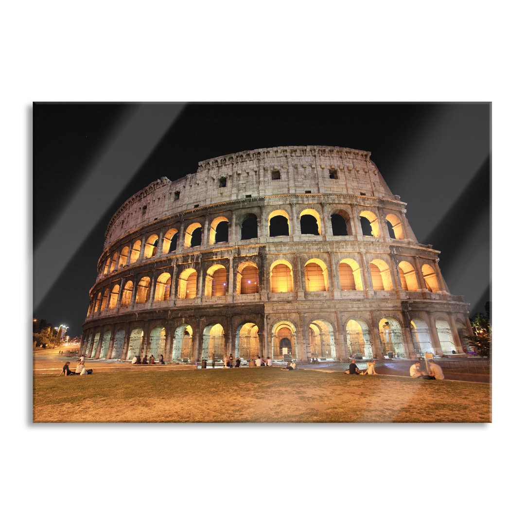 Ungerahmtes Foto auf Glas "Colosseum in Rome, Italy"