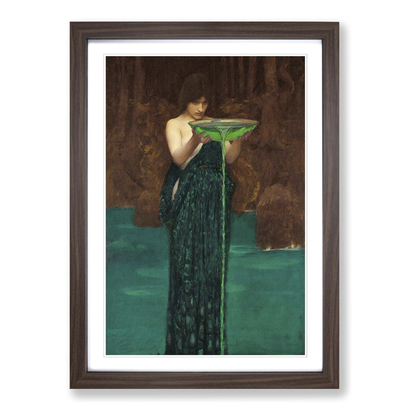 John William Waterhouse - Single Picture Frame Painting, Walnut
