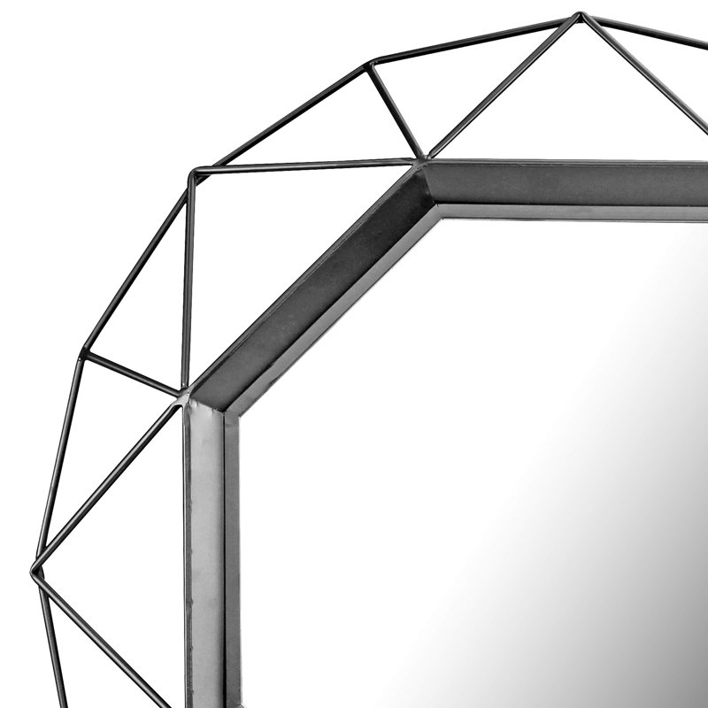 Miroir décoratif Bjarke, Noir