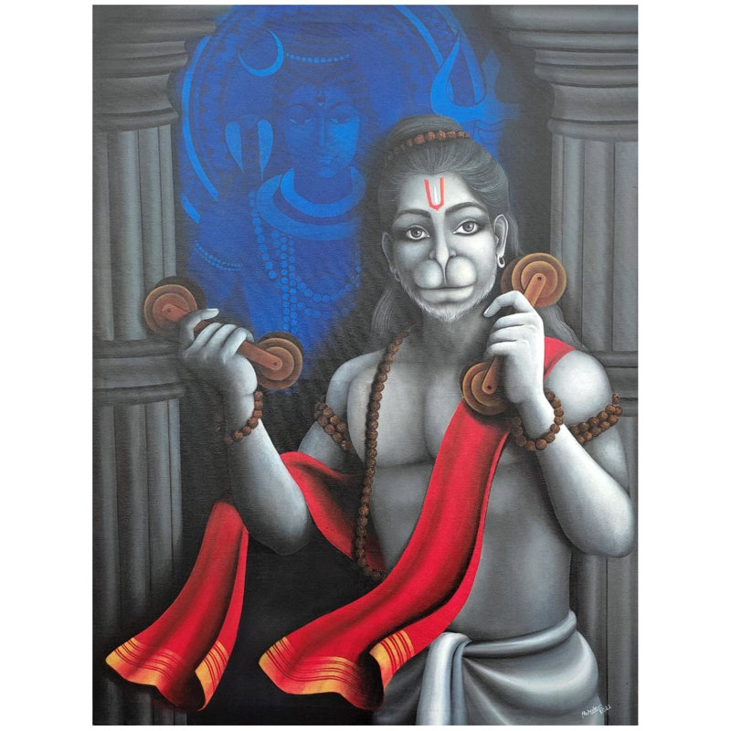 Sankat Mochan | Peinture acrylique sur toile | Mahadev Swarnakar