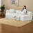 Symmetrical Chenille Sectionals For Home, No Assembly Modern Sofa