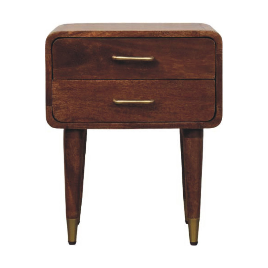 45cm W Solid Wood Bedside Table