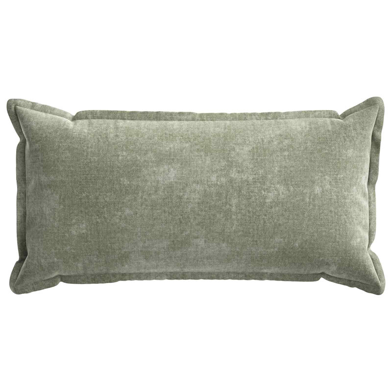  Cushion Cover HOUTEN Chenille Fabric Home Decor Textile Accessory Room, 6, 80 cm W x 40 cm D, Green