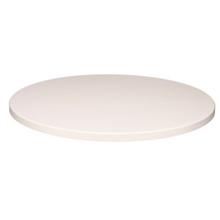 Round Outdoor Powdercoated Wood Table Top