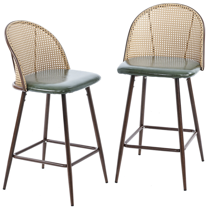 Cassadra 25.6" Counter Stool, Green