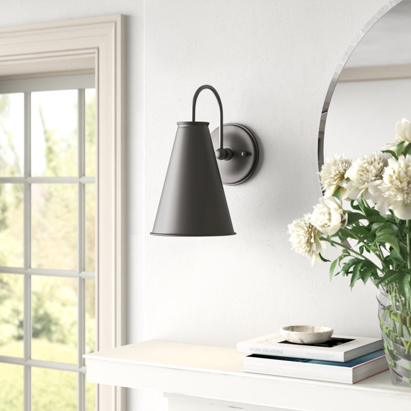 Dimson Armed Sconce, Dark Graphite Bronze