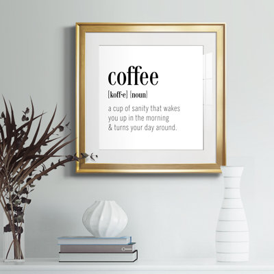 Coffee Définition - cadre photo, art textuel