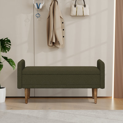 Banc de rangement en tissu