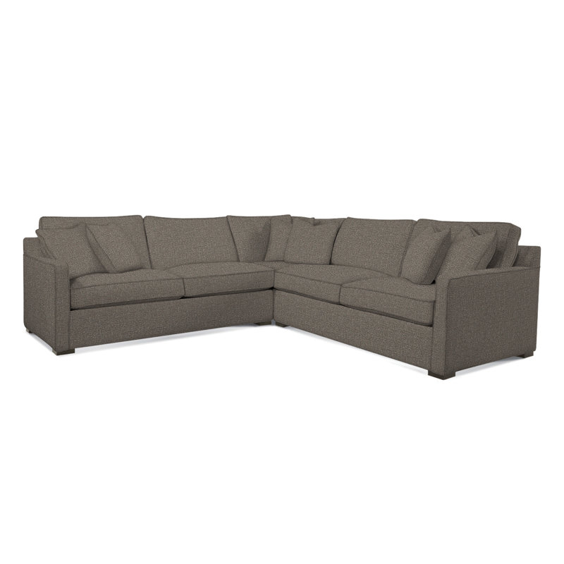 Brentwood Sectional, Gray Sugar Performance; 0863-84, Frost White