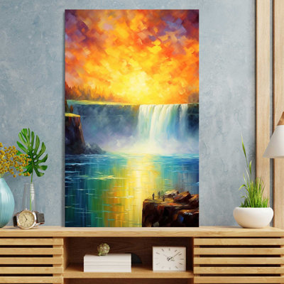 Chutes du Niagara, cascade majestueuse - peinture sur toile tendue