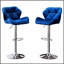 Ensemble de 2 tabourets de bar Breni Velvet Diamond-758687890
