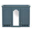 Armoire à miroir murale 35 pouces tout-en-un avec 4 tablettes réglables et charnières à fermeture en douceur-129685304