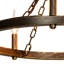 Mcleod 8 - Light Waggon Wheel Chandelier