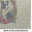 Planche à découper en verre Border Collie Christmas Flowers
