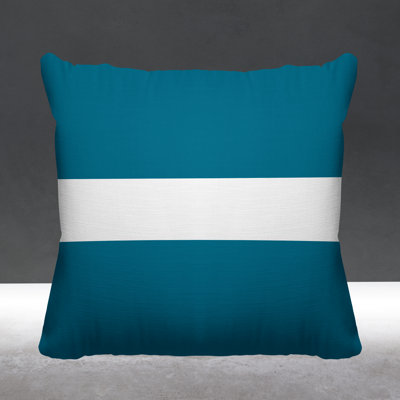 Bede Striped Outdoor Reversible Throw Pillow