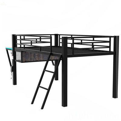 Lit mezzanine avec bureau Gaming Mid
