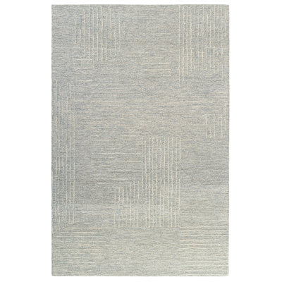 Casual High-Low Handmade Natural Wool Indoor Area Rug