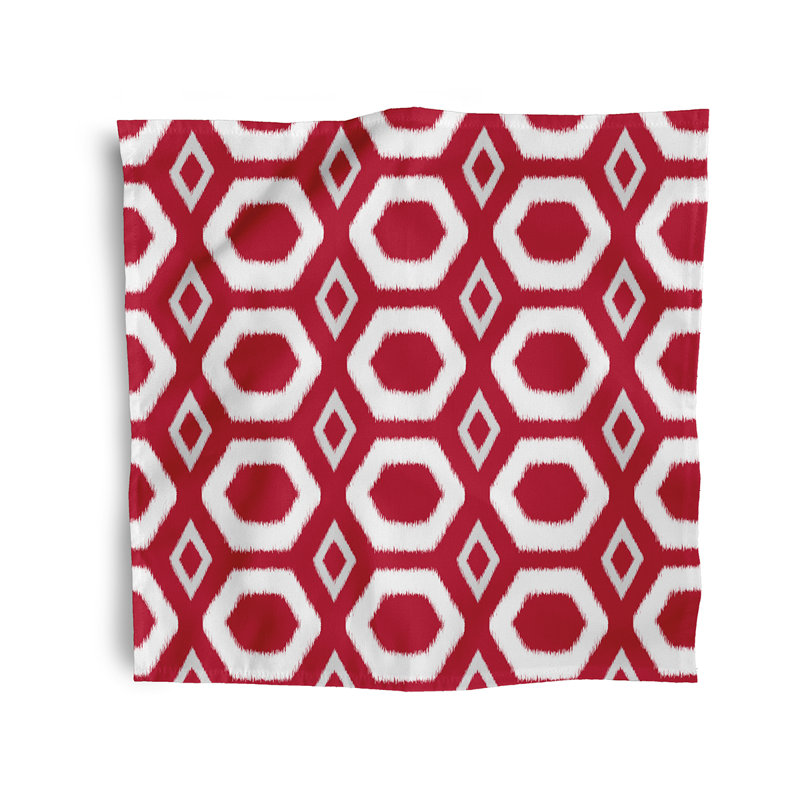 Ensemble de serviettes 4 pièces Zavala, L 18 po x L 18 po, Rouge