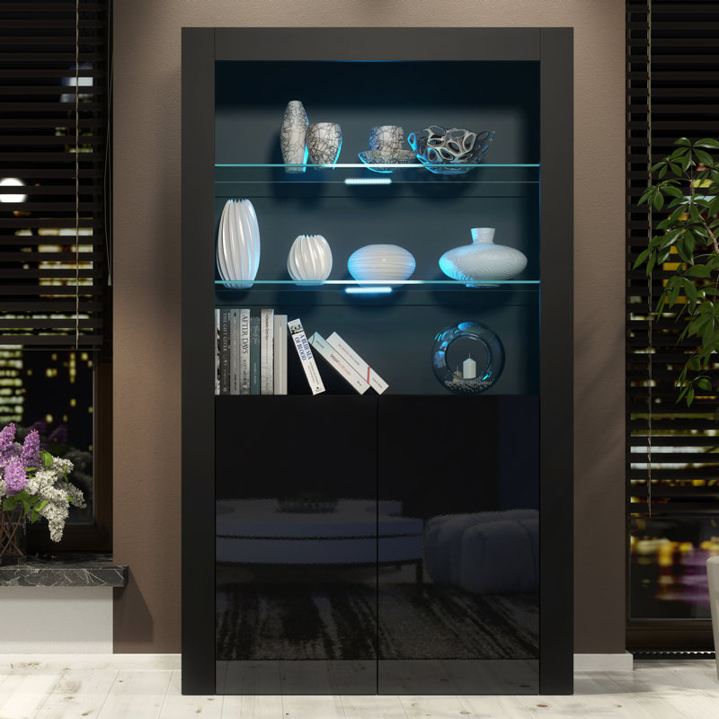 Aristil Display Cabinet, Black