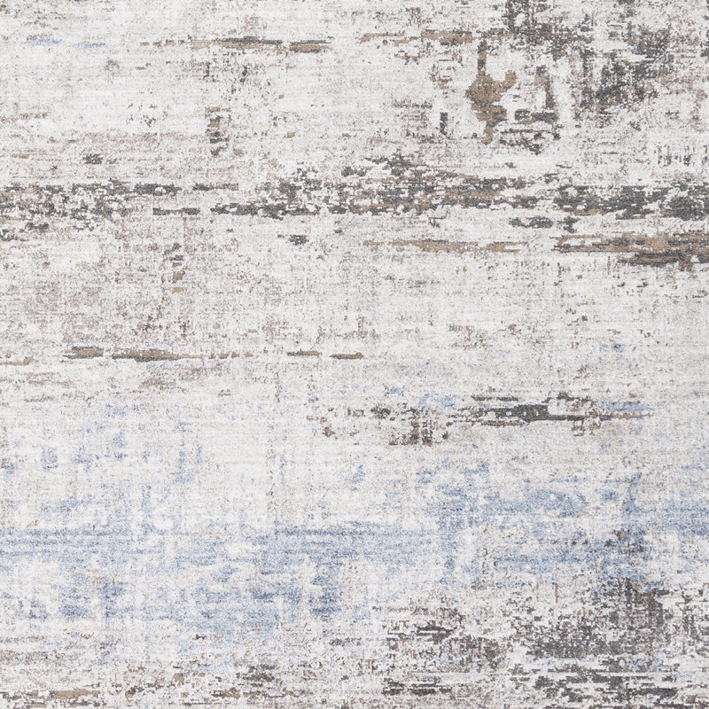 Tapis gris/gris anthracite abstrait Audette, Rectangle 2 pi x 3 pi