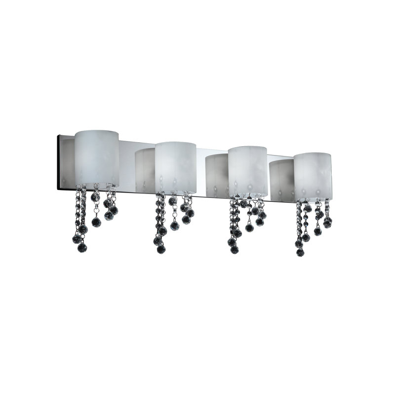Barre d’éclairage de salle de bain 4 lumières Chelvey, Halogène