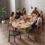 Ensembles de table de salle à manger extensible (doit inclure la table et la chaise), bois moderne