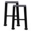 Set of 2 X-Shape Steel Table Legs | Heavy Duty H-Style Base for Dining, Kitchen Island & Coffee Tables, Sturdy Support