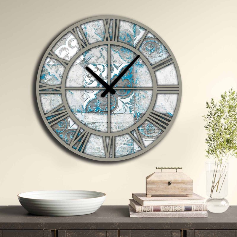 Horloge murale élégante Elegant, 19,7 pouces de diamètre | 100% panneau de fibres à densité moyenne, épaisseur: 0,2 pouce | Design minimaliste élégant pour la décoration de la maison et du bureau | Parfait pour le salon, la chambre à coucher et 