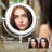 Circular LED Free Standing Magnifying Make Up Mirror-93468246