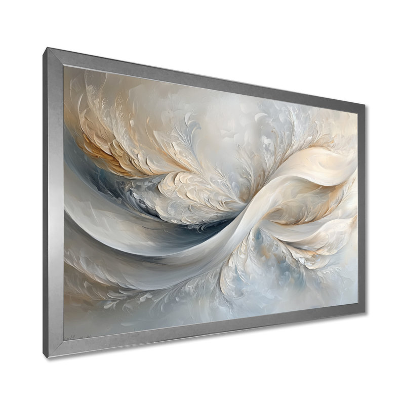Weitzel - Abstract Wall Art, 34" H x 44" W, Reproduction encadrée d'une seule photo, Silver