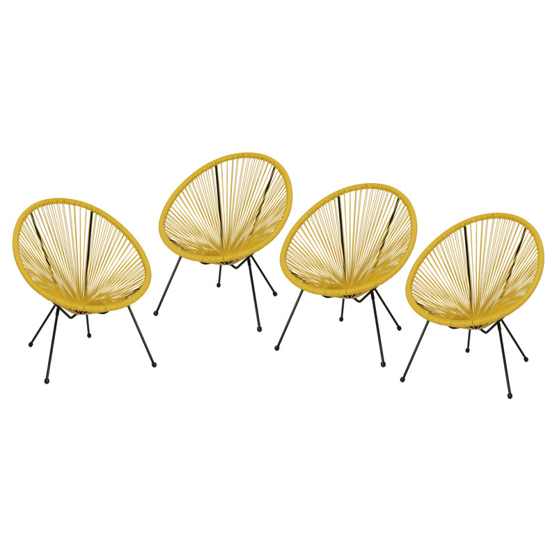 Chaise de patio Englewood, Jaune