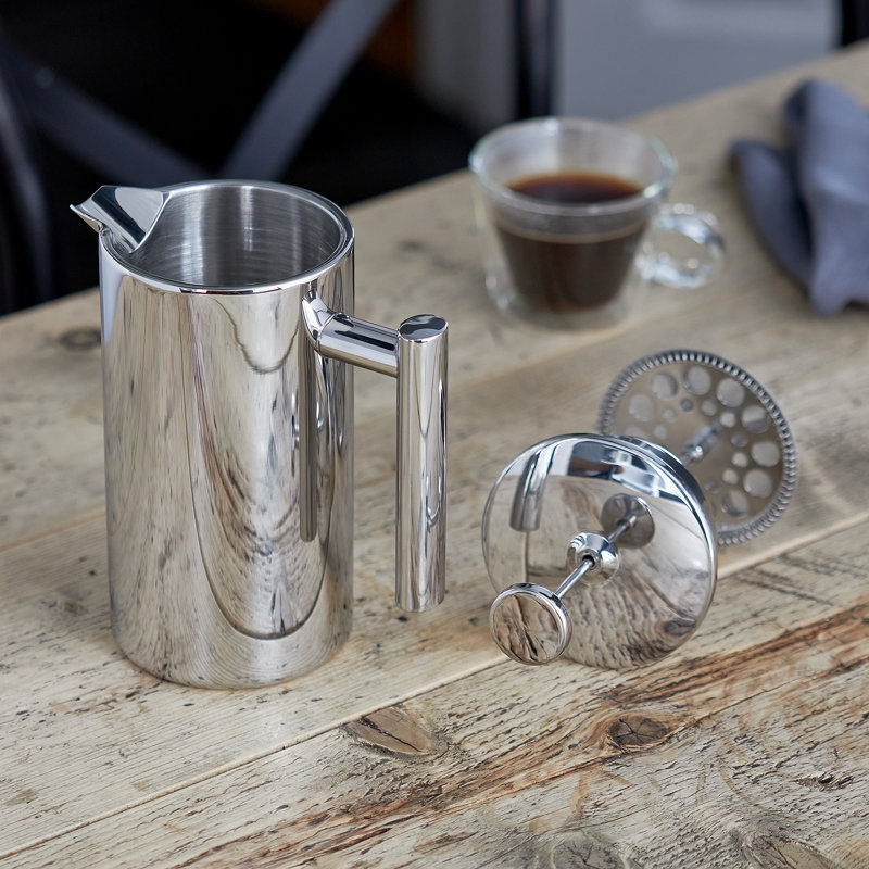 Stellar Coffee, 8 Cup Double Walled Cafetiere, 22cm H x 10cm W x 17cm L, 0.9 Litres