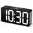 Alarm Clock For Bedroom, Large Big Numbers Display With Brightness Dimmer, Electric Bedside Desk Clock With USB Charging Port-2036385174