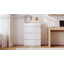 (Ensemble de 2) Tables de chevet de 66 cm (26 po) de hauteur, à 4 tiroirs, avec station de recharge et lumière DEL-382723140