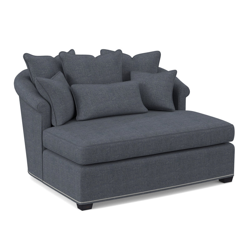 Josephine Boucle Chaise Lounge, UV-Rollo Polyester Blend, Vintage Ebony
