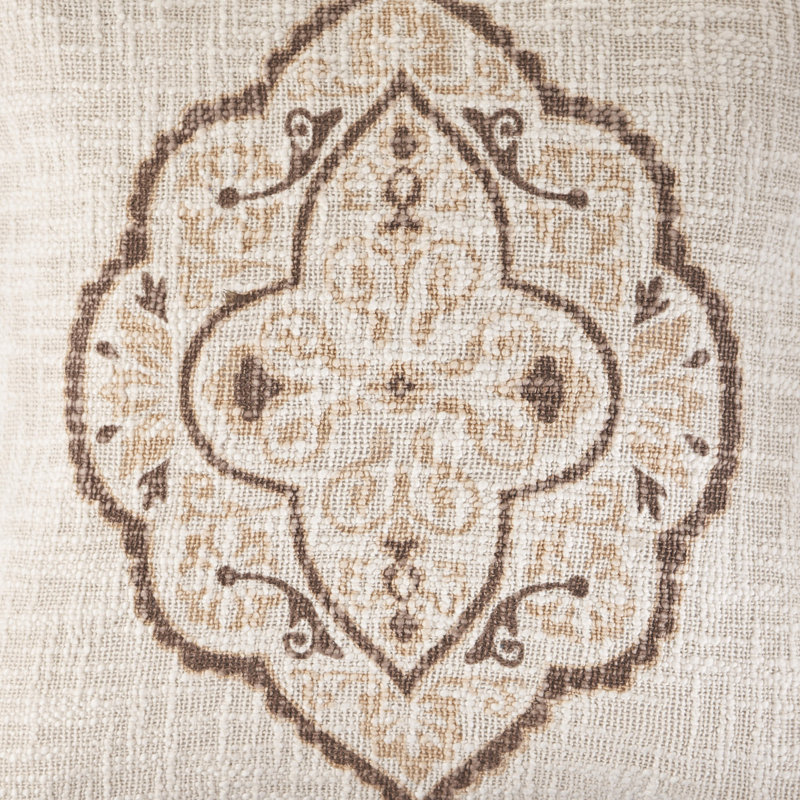 Coussin décoratif en coton Westcliffe Medallion, Housse de coussin seulement - sans coussin
