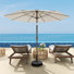 Parasol de patio 9 pi avec base