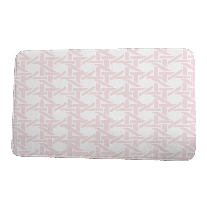 Tapis de bain Hess, l 24 po x L 36 po, Rose