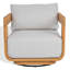 Chaise de patio pivotante en teck Nina