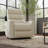 Faux Leather Power Lift Chair In Bentley Oyster-1006903570
