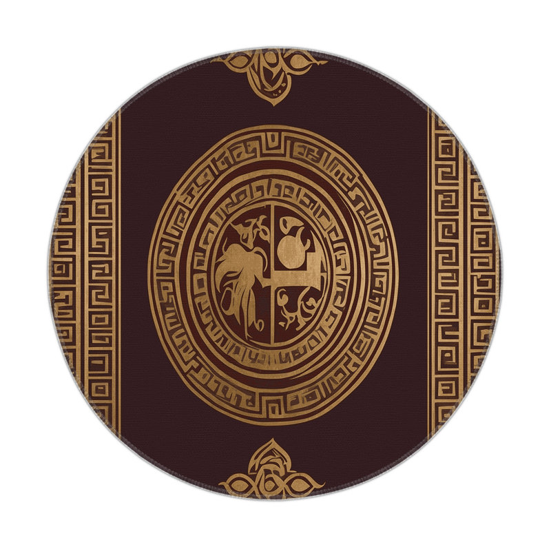 Glorious Braid Indoor And Outdoor Area Rug, Round 5'