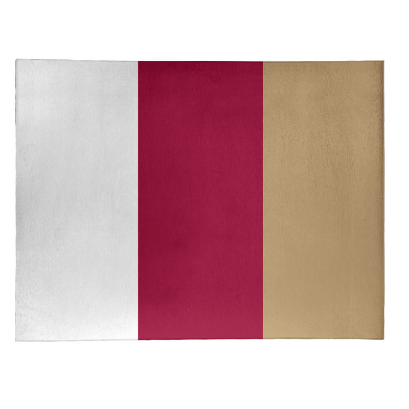 Tapis de zone rouge/doré, Rectangle 9 pi x 12 pi