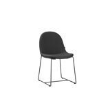 Chaise d'appoint rembourrée Surf en noir