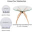 Base de table courbée moderne Mid Century