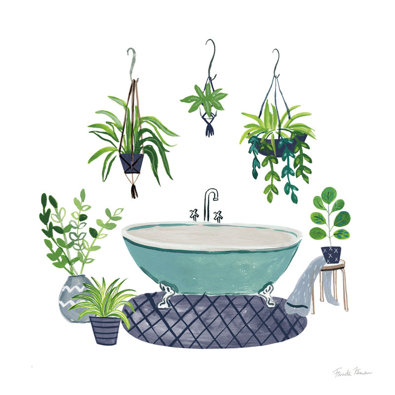 Bleu marine salle de bain II, H 20 po x l 20 po